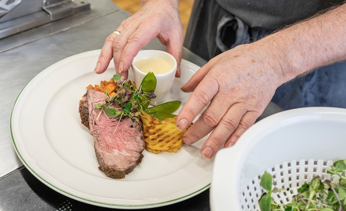Zubereitung des Abendessen