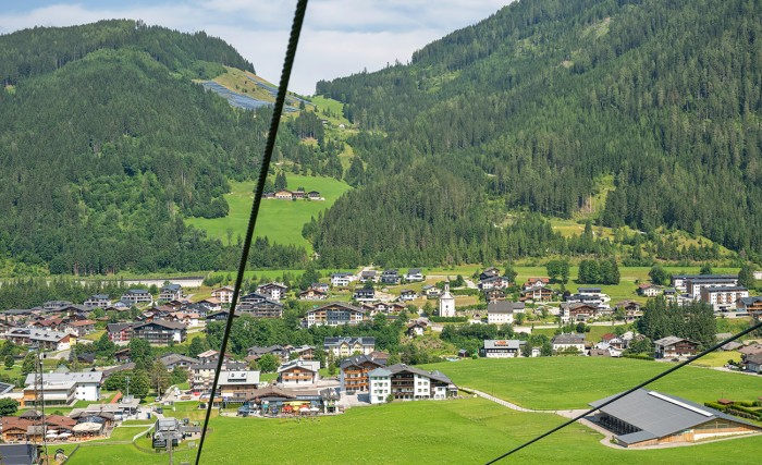 Top-Lage an der Bergbahn