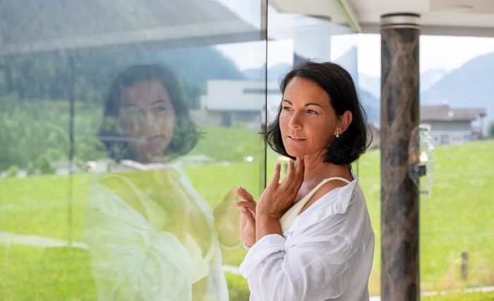 Panoramablick vom Hallenbad