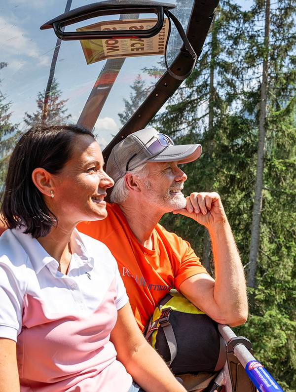 Mit dem Sessellift auf das Grießenkar zum Wandern